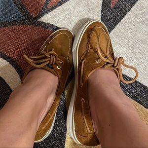 Brown Suede Sperry Top Sider 6M